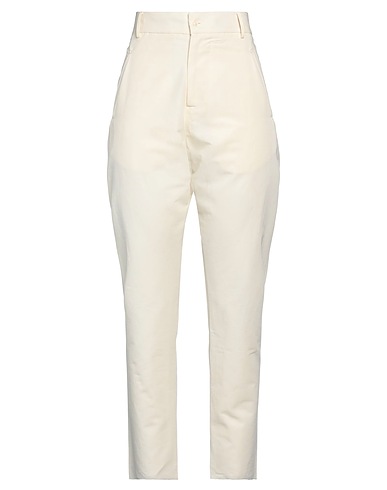 ART259DESIGN Casual trouser Ivory 74% Cotton, 26% Linen