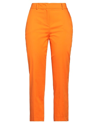 HANITA Casual pants Orange 97% Polyester, 3% Elastane