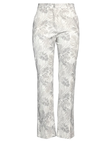 HEBE STUDIO Pantalon Gris clair 97% Coton, 3% Élasthanne