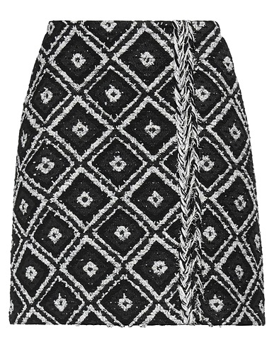 KARL LAGERFELD Mini skirt Black 52% Cotton, 32% Polyester, 15% Polyamide, 1% Acrylic