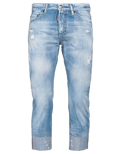 DSQUARED2 Pantaloni jeans Blu 100% Cotone, Pelle di bovino