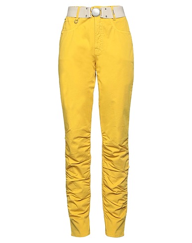 HIGH Pantalone Giallo ocra 97% Cotone, 3% Elastan