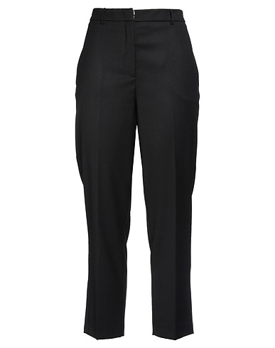 MANILA GRACE Casual pants Black 62% Polyester, 35% Viscose, 3% Elastane