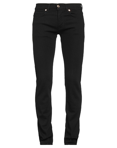 VERSACE 5-pocket Black 99% Cotton, 1% Elastane