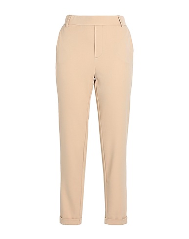 VERO MODA クラシックパンツ ベージュ ポリエステル 62% / レーヨン 33% / ポリウレタン 5%