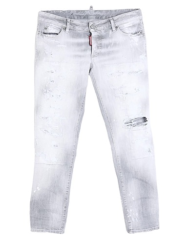 DSQUARED2 Denim pants Light grey 98% Cotton, 2% Elastane