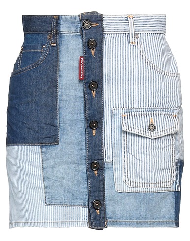 DSQUARED2 Denim skirt Blue 98% Cotton, 2% Elastane