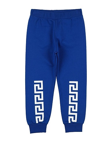 VERSACE YOUNG Pantalone Blu 100% Cotone, Elastan