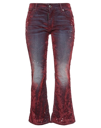 DSQUARED2 Pantalone Bordeaux 97% Cotone, 3% Elastan, Viscosa