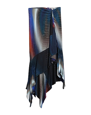 ROBERTO CAVALLI Midi skirt Slate blue 95% Viscose, 5% Elastane