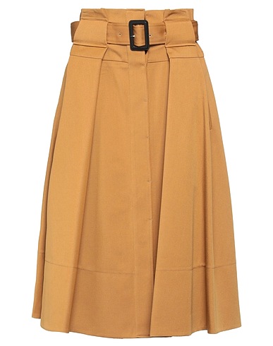 PROENZA SCHOULER Midi skirt Camel 100% Virgin Wool, Cotton