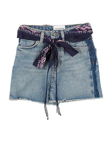 LES COYOTES DE PARIS Denim shorts Blue 100% Cotton