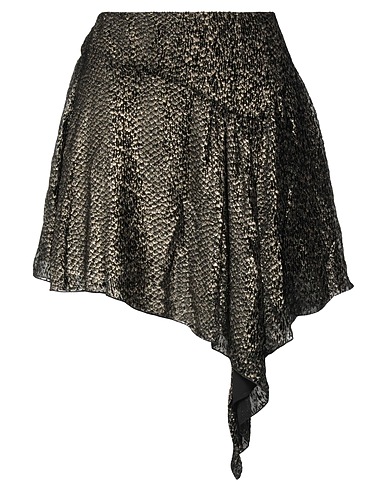 BLUMARINE Mini skirt Platinum 52% Silk, 48% Viscose