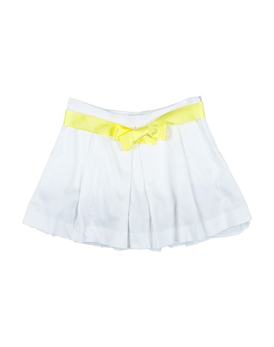 MISS GRANT Skirt White 98% Cotton, 2% Elastane, Polyester