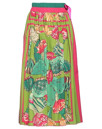 FRANCO FERRARI Midi skirt Green 100% Cotton