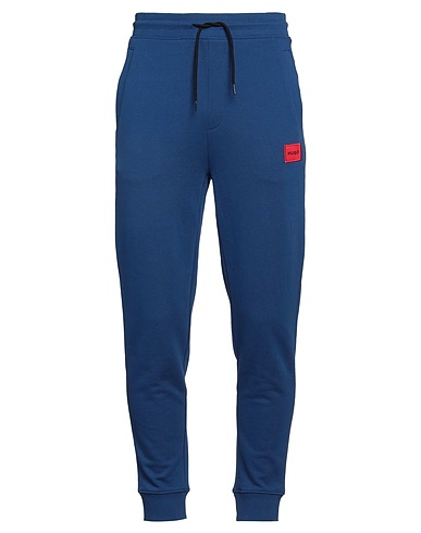 HUGO Casual trouser Navy blue 100% Cotton, Elastane