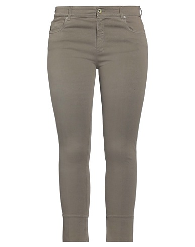 ROSE & LINI Casual pants Khaki 98% Cotton, 2% Elastane