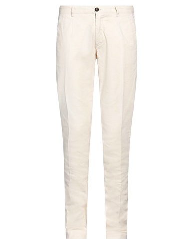 S.B. CONCEPT Casual pants Beige 93% Cotton, 5% Linen, 2% Lamous™