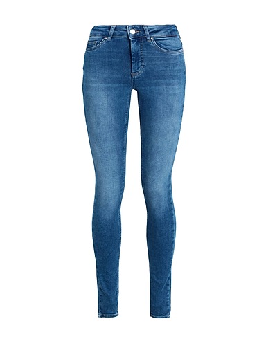 ONLY Denim trousers Blue 92% Cotton, 6% Elastomultiester, 2% Elastane