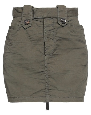 DSQUARED2 Minirock Militärgrün 97% Baumwolle, 3% Elastan