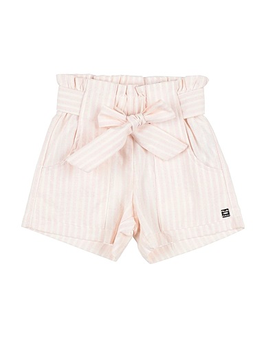 MANILA GRACE Shorts & Bermuda Pink 84% Cotton, 14% Linen, 2% Polyester