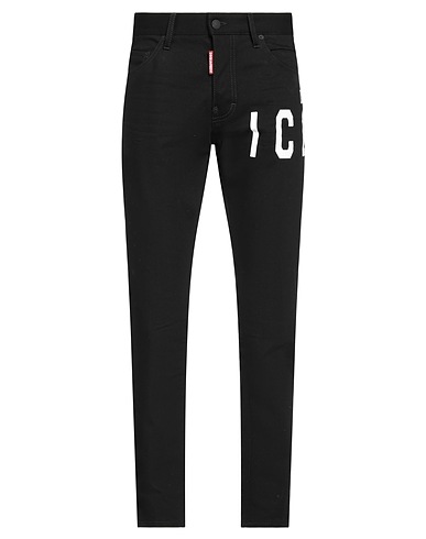 DSQUARED2 Denim trousers Black 98% Cotton, 2% Elastane