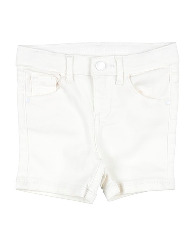 GUESS Denim shorts White 75% Cotton, 23% Polyester, 2% Elastane