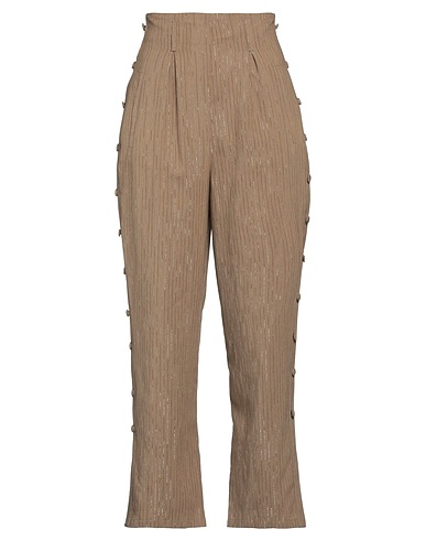 LAVIEPURE MAISON Casual trouser Camel 59% Viscose, 28% Polyamide, 13% Polyester
