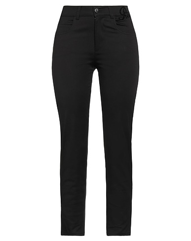 ELEVEN88 Pantalone Nero 53% Viscosa, 41% Cotone, 6% Elastan