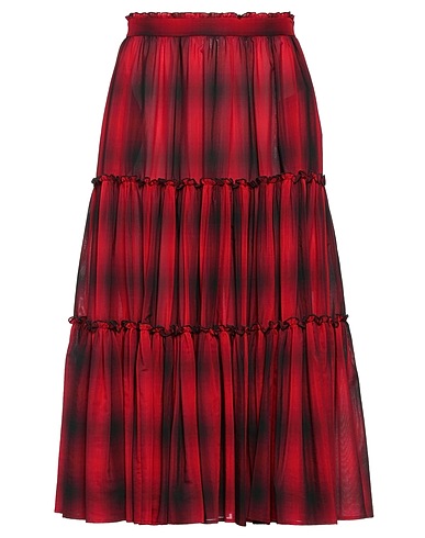 DSQUARED2 Midi skirt Red 62% Acetate, 38% Cotton