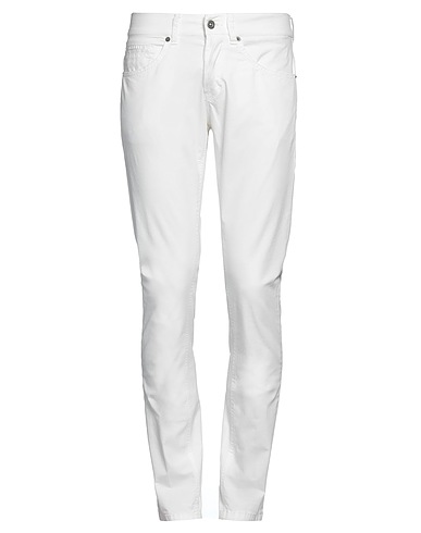 DONDUP Pantalone Bianco 96% Cotone, 4% Elastan
