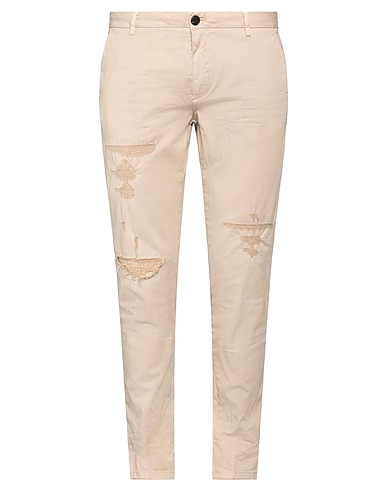 SANS FIXE DIMORE by AGLINI Casual trouser Beige 97% Cotton, 3% Elastane
