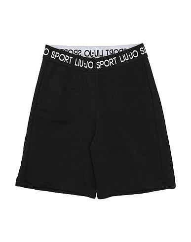 LIU •JO Shorts & Bermuda Black 62% Cotton, 38% Polyethylene