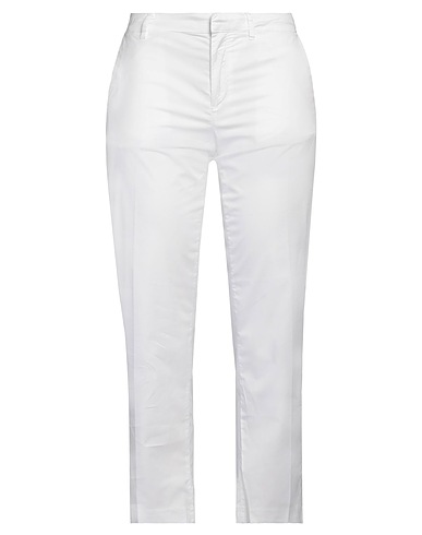 HAIKURE Casual trouser White 97% Cotton, 3% Elastane