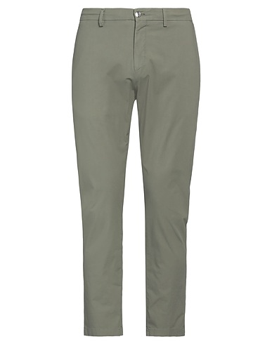 BE ABLE Casual trouser Military green 96% Cotton, 4% Elastane