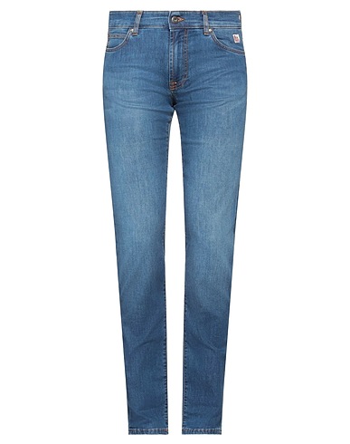 ROŸ ROGER'S Denim trousers Blue 65% Cotton, 33% Polyester, 2% Elastane