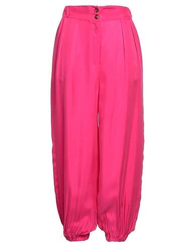 EMMA & GAIA Casual trouser Fuchsia 60% Cupro, 40% Viscose