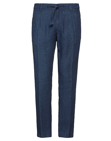 OFFICINA 36 Casual pants Midnight blue 100% Linen
