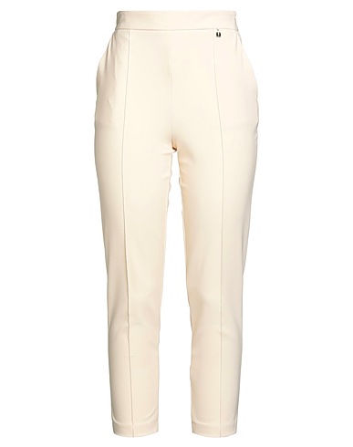 ELISABETTA FRANCHI Casual trouser Ivory 84% Polyamide, 16% Elastane