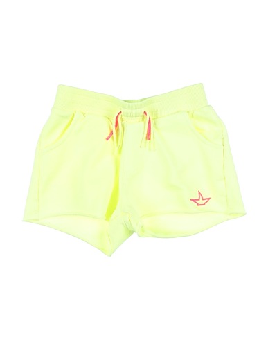 MACCHIA J Shorts & Bermuda Yellow 95% Cotton, 5% Elastane