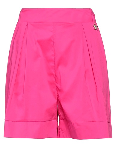 LIU •JO Shorts & Bermuda Fuchsia 65% Cotton, 32% Polyamide, 3% Elastane