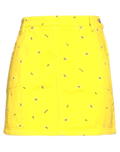 KENZO Denim skirt Yellow 100% Cotton