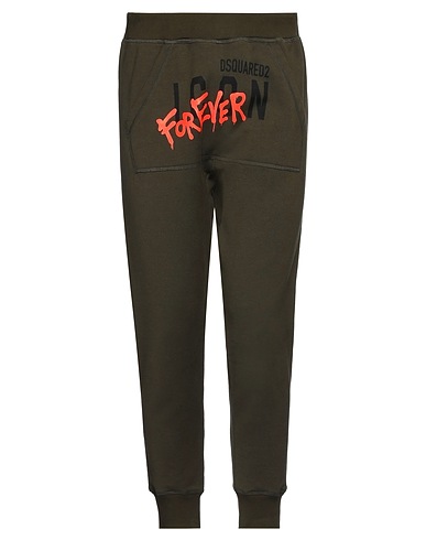 DSQUARED2 Casual trouser Military green 100% Cotton, Elastane