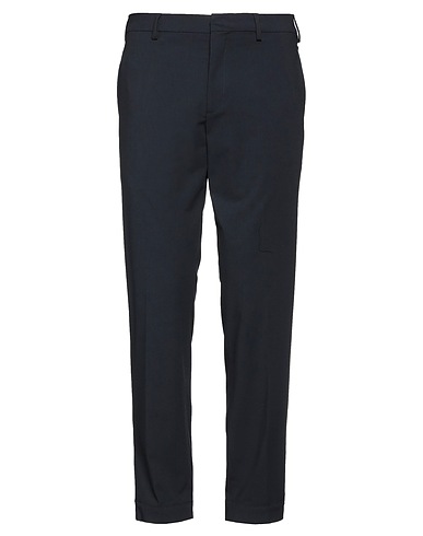 NEIL BARRETT Casual pants Midnight blue 65% Polyester, 28% Viscose, 7% Elastane, Cotton