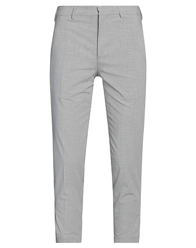 NEIL BARRETT Casual trouser Light grey 65% Polyester, 28% Viscose, 7% Elastane, Cotton