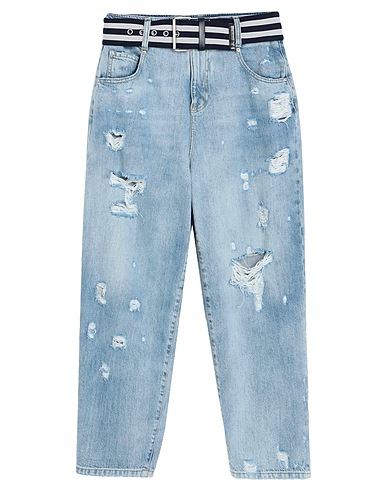 PINKO Denim trousers Blue 100% Cotton
