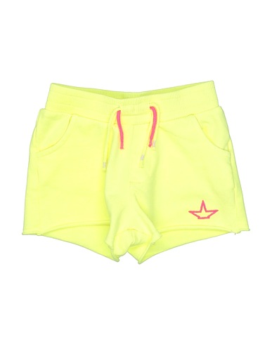 MACCHIA J Shorts & Bermuda Yellow 95% Cotton, 5% Elastane
