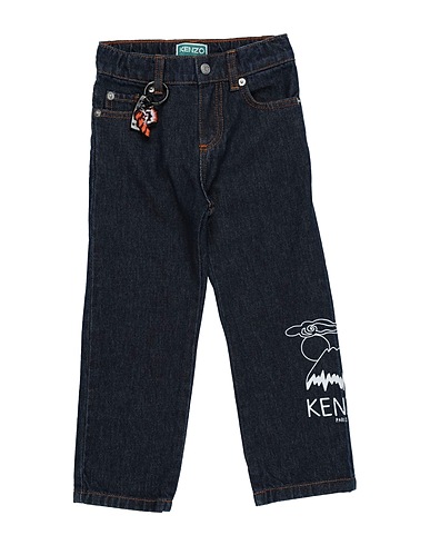 KENZO KIDS Denim pants Blue 65% Polyester, 35% Cotton