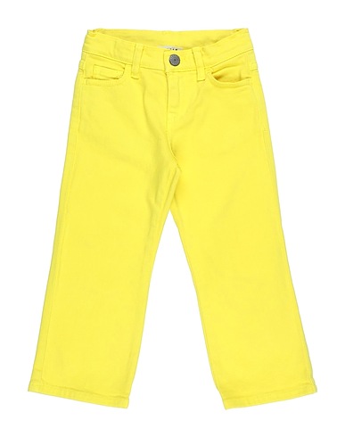 P.A.R.O.S.H. Denim pants Yellow 98% Cotton, 2% Elastane