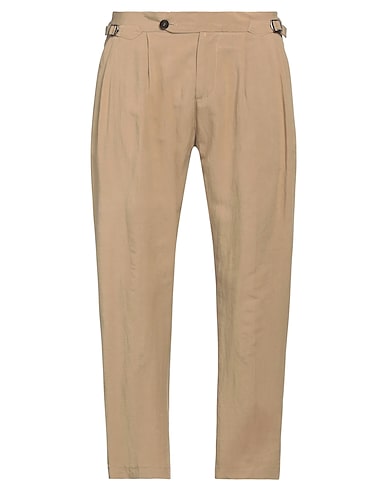 BY AND Casual trouser Beige 62% Viscose, 38% Linen